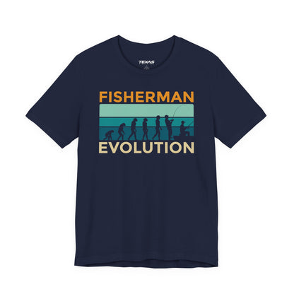 Fisherman Evolution — Unisex Cotton Tee
