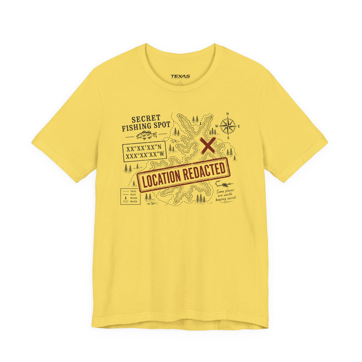 Secret Fishing Spot — Unisex Cotton Tee