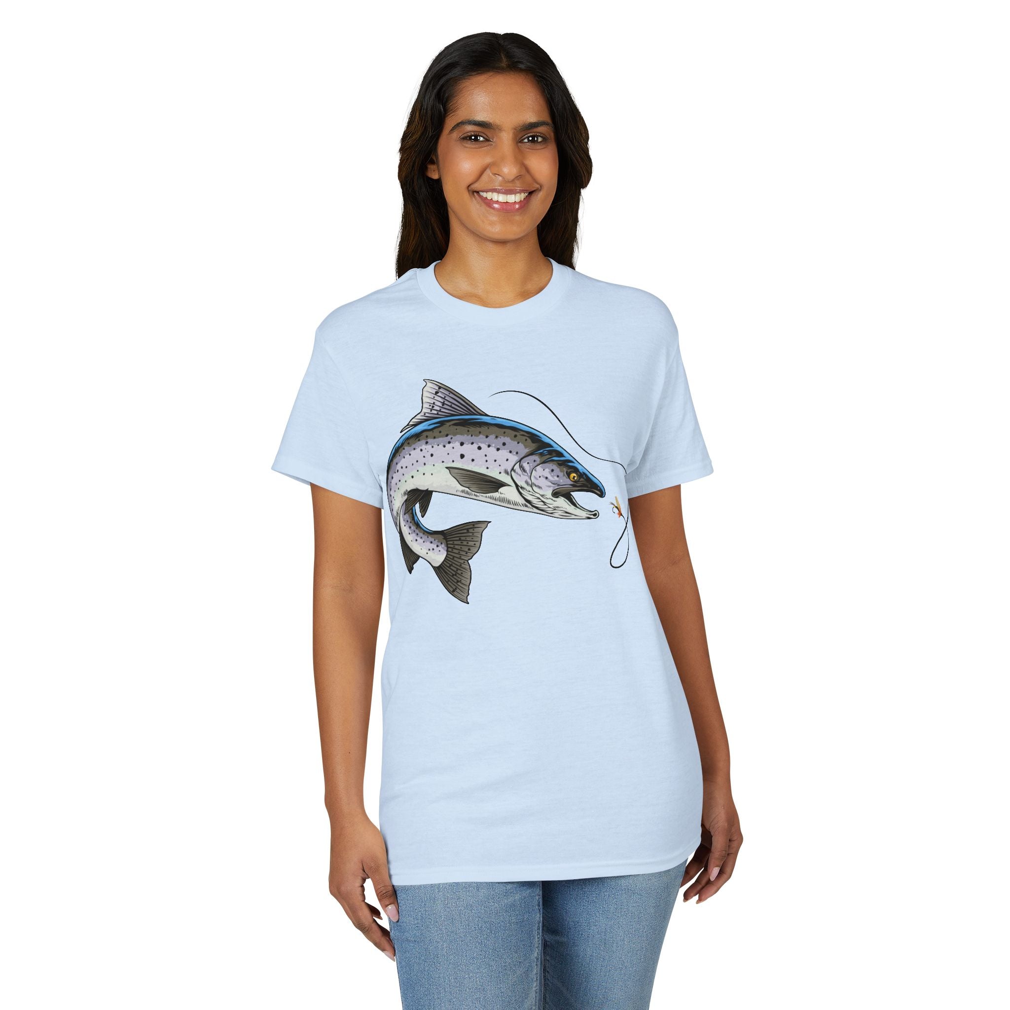Trout on the Fly — Unisex DryBlend® T-Shirt