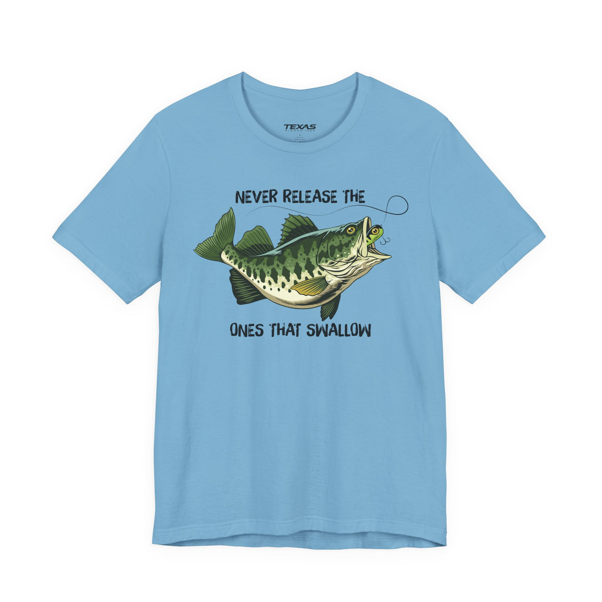 Never Release the Ones That Swallow — Unisex Cotton Tee