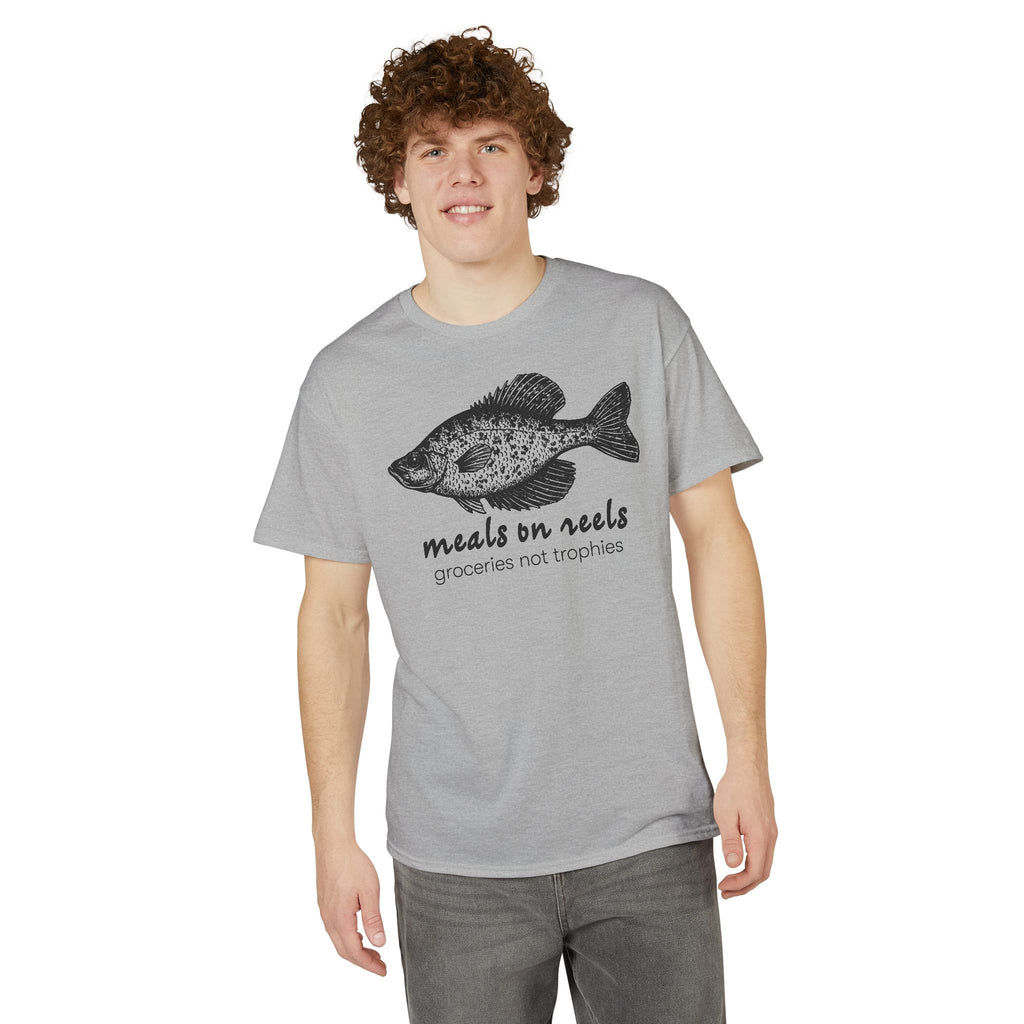 Meals on Reels: Groceries Not Trophies — Unisex DryBlend® T-Shirt