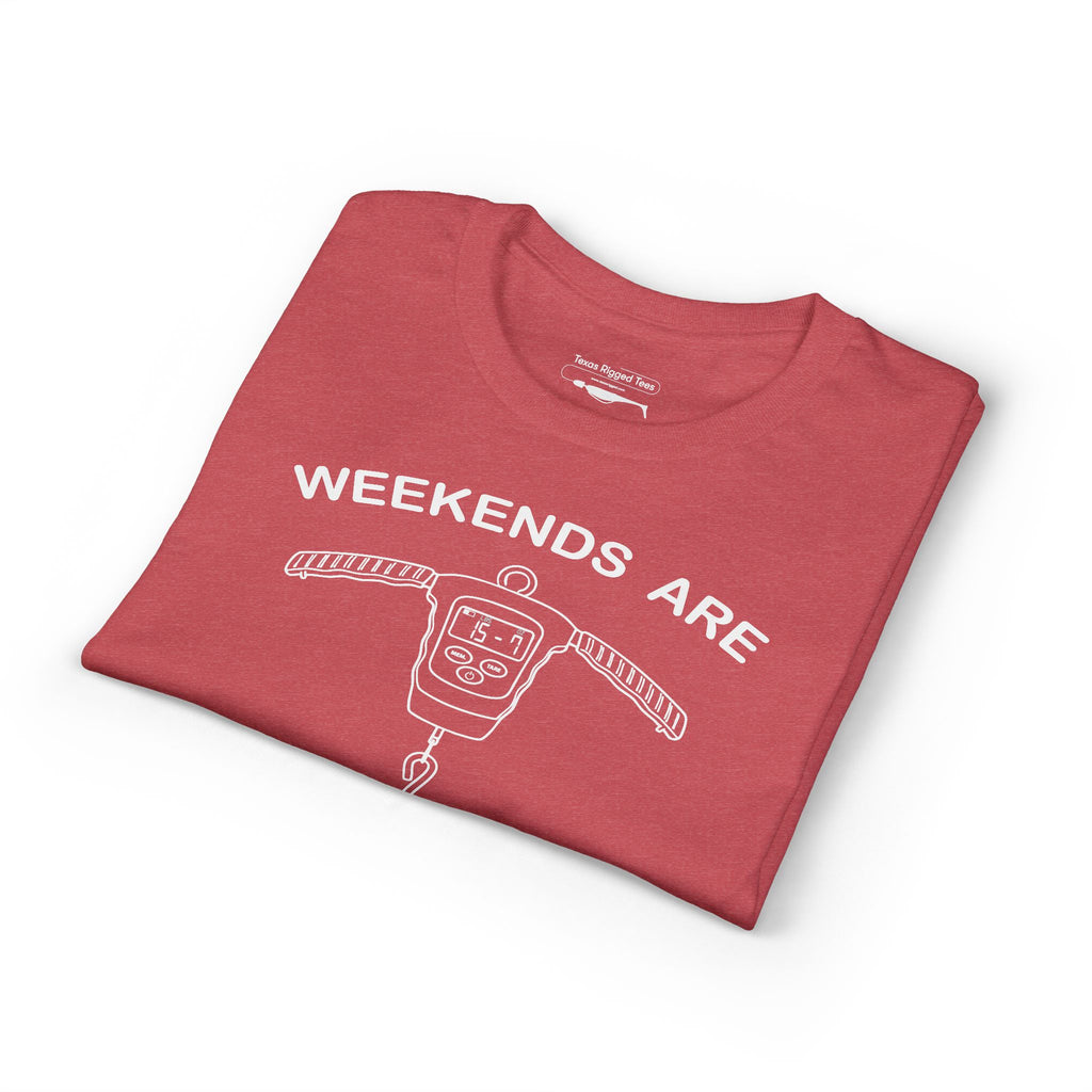 Weekends Are for Weigh-Ins — Unisex DryBlend® T-Shirt