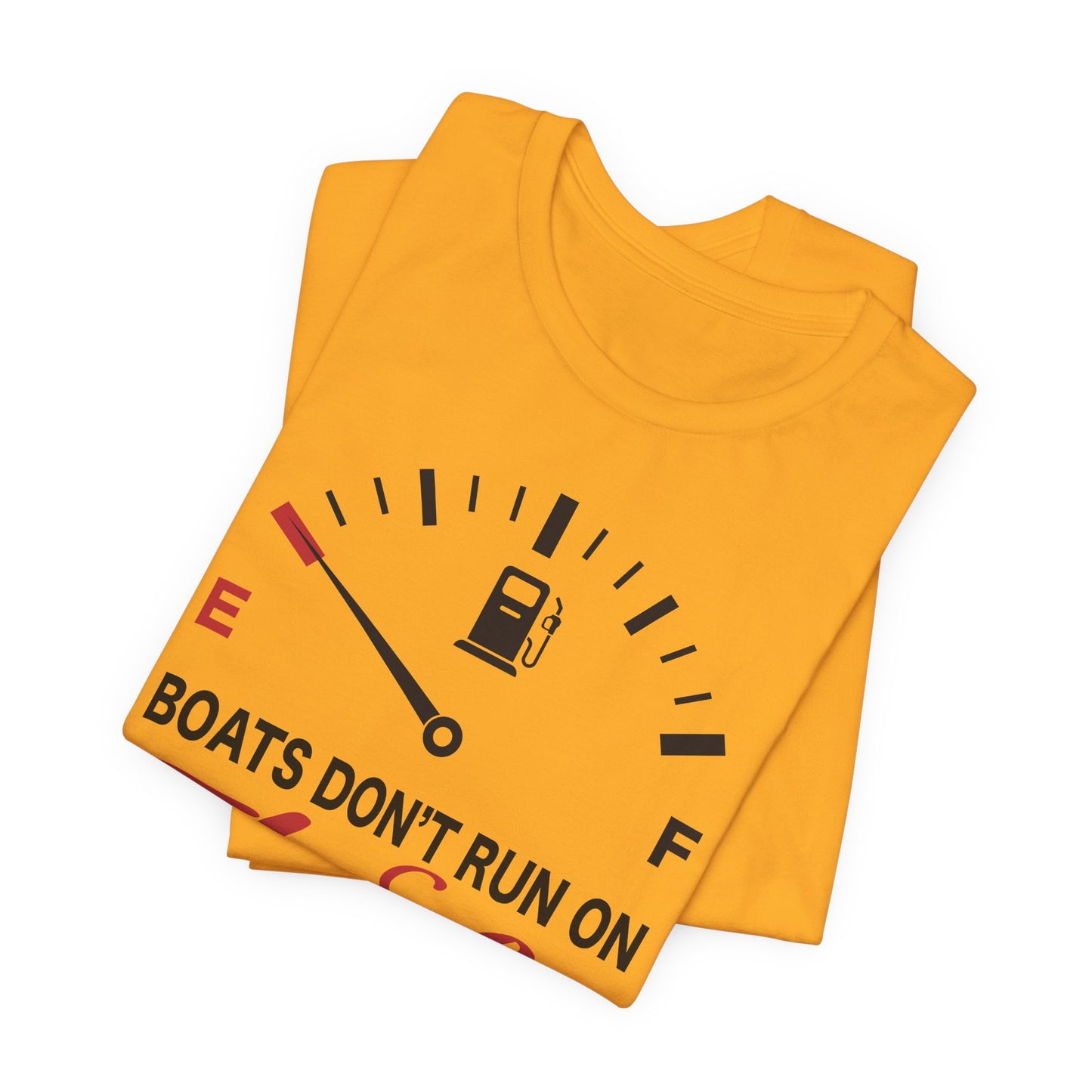 Boats Don’t Run on Thanks — Unisex Cotton Tee