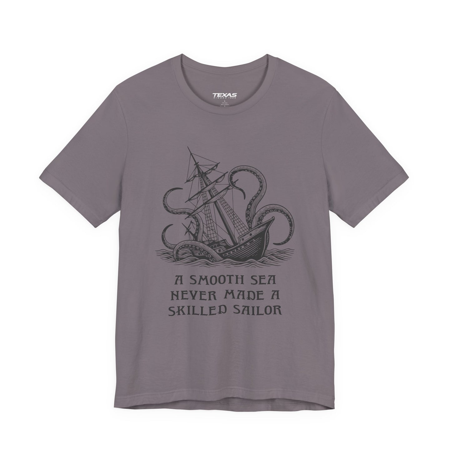 A smooth sea never made a skilled sailor — Unisex Cotton Tee