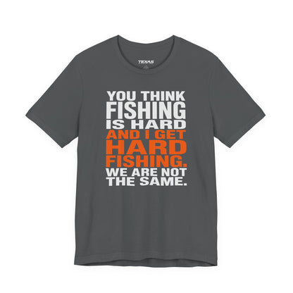 Hard Fishing — Unisex Cotton Tee