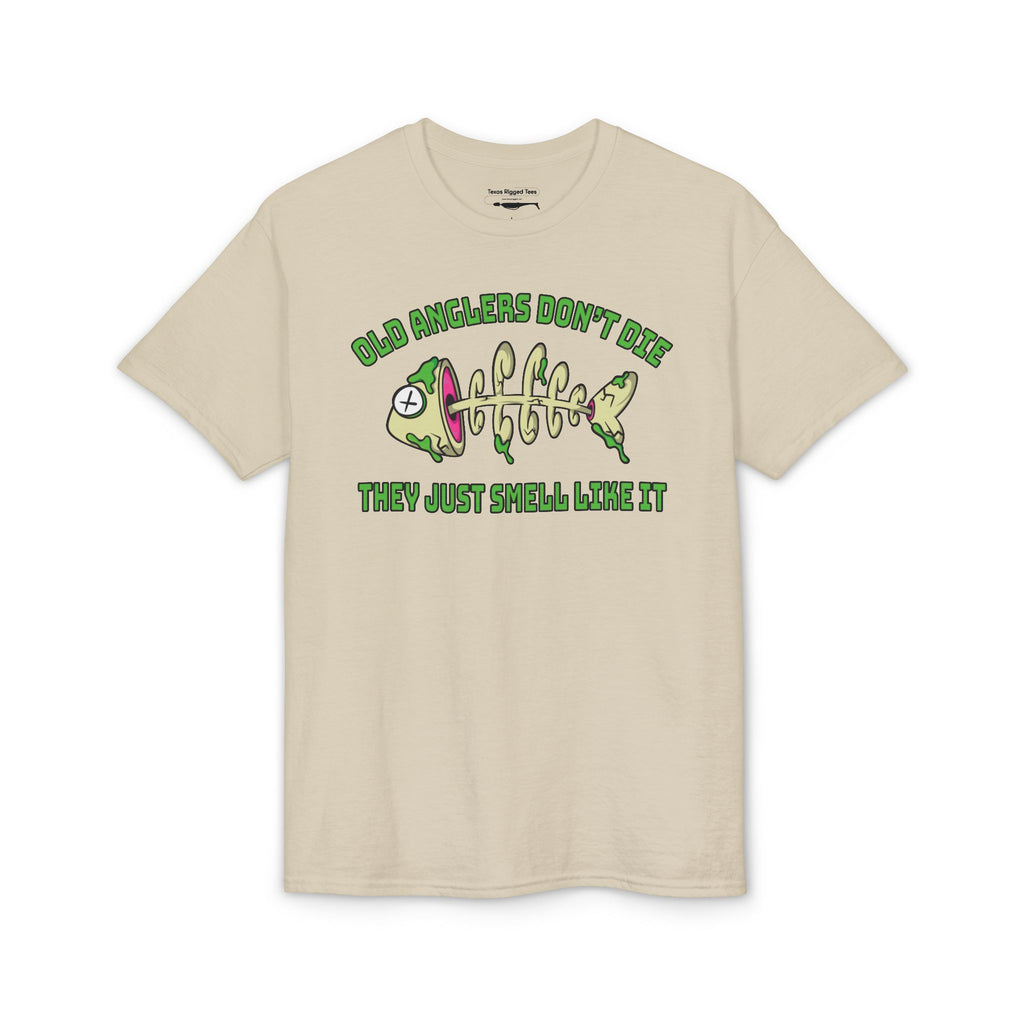 Old Anglers Don’t Die, They Just Smell Like It — Unisex DryBlend® T-Shirt