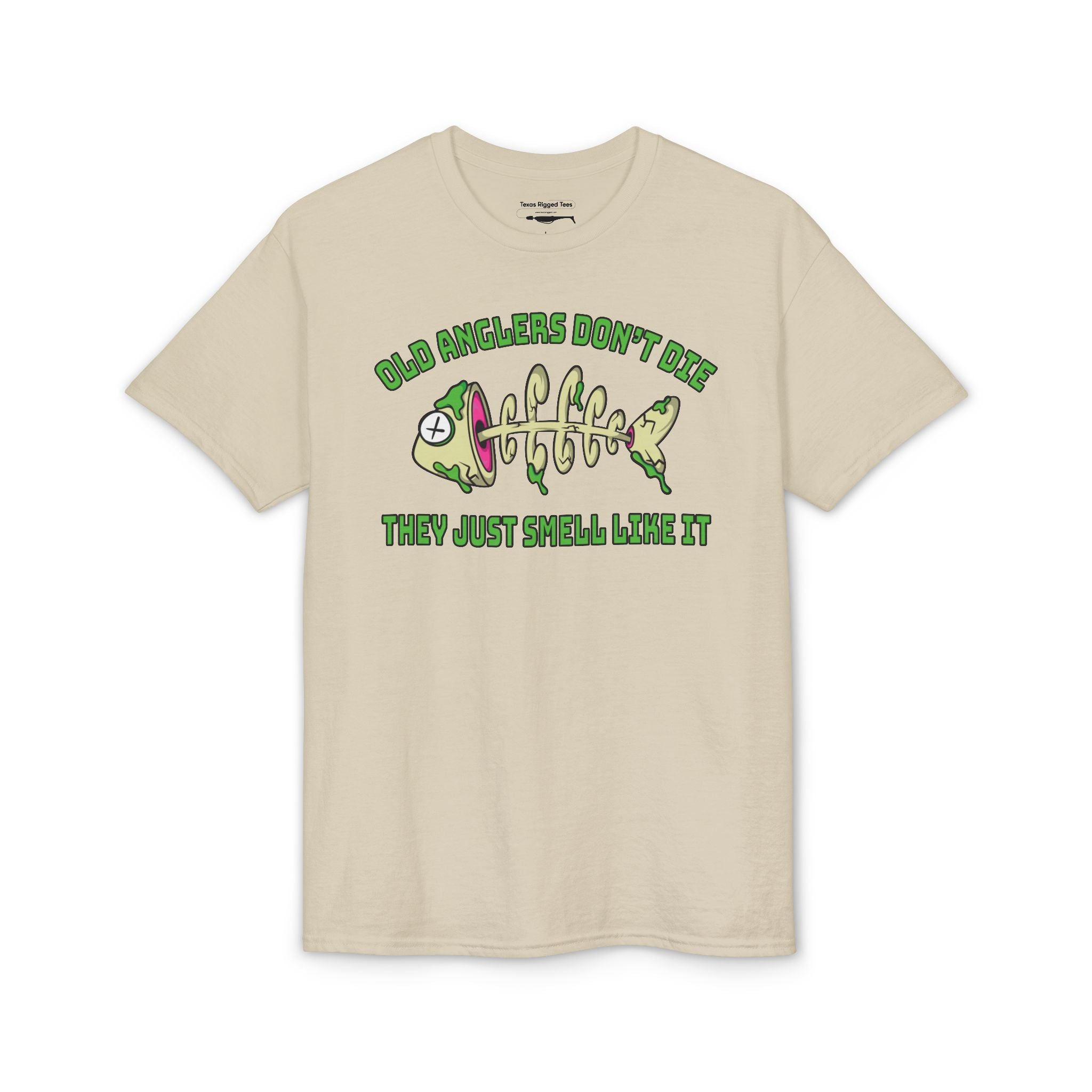 Old Anglers Don’t Die, They Just Smell Like It — Unisex DryBlend® T-Shirt