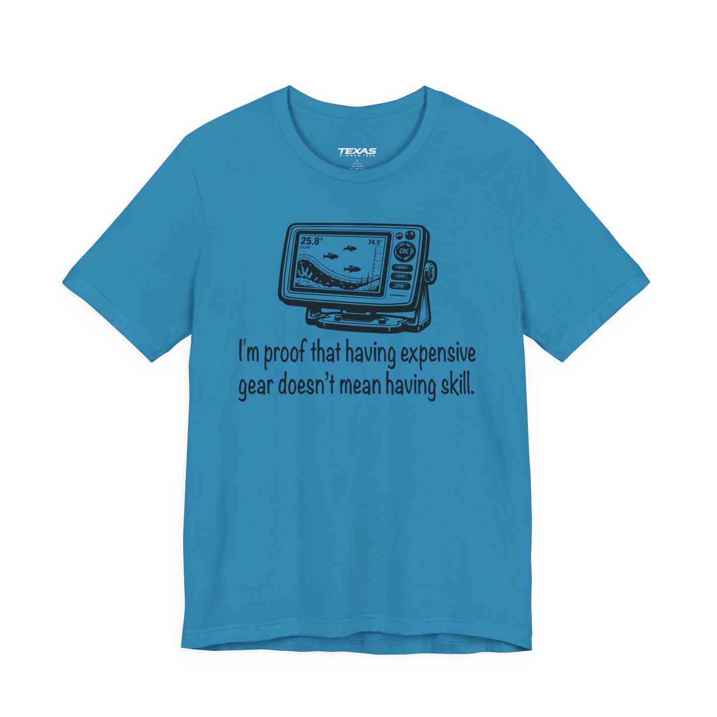 I'm proof that having expensive gear doesn't mean having skill — Unisex Cotton Tee