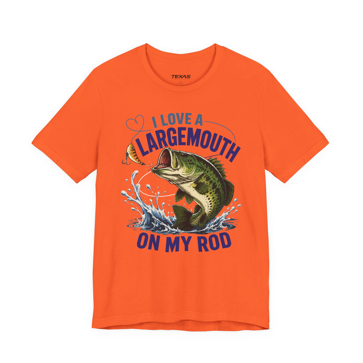 I Love a Largemouth on My Rod — Unisex Cotton Tee