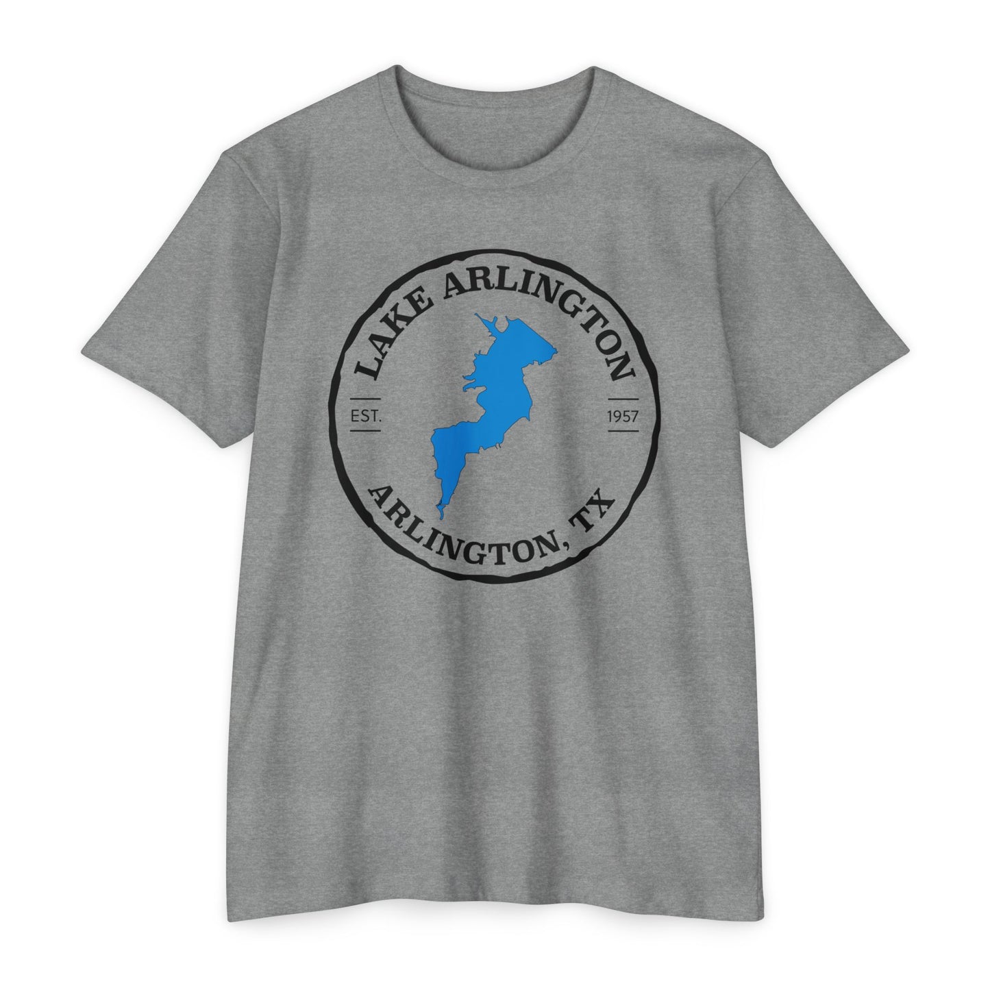 Lake Arlington — Unisex Cotton-Poly Blend T-Shirt