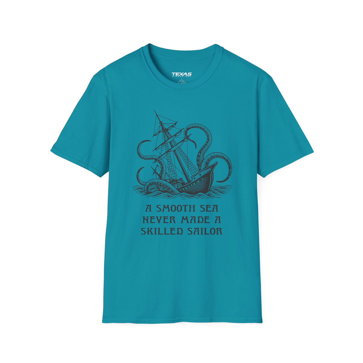 A smooth sea never made a skilled sailor — Unisex Cotton Tee