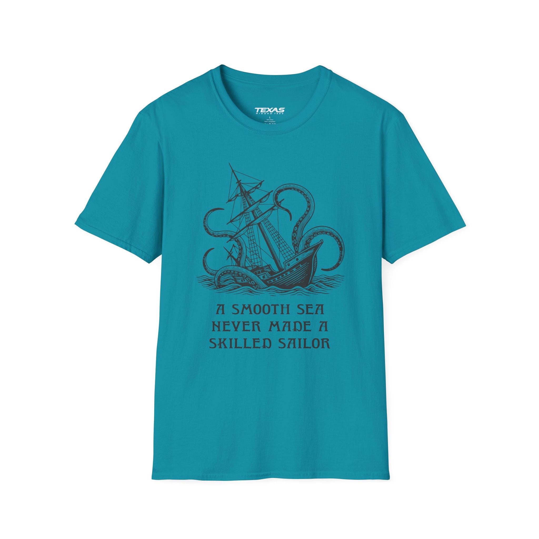 A smooth sea never made a skilled sailor — Unisex Cotton Tee