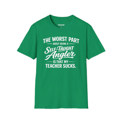 Self-Taught Angler — Unisex Cotton Tee