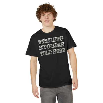 Fishing Stories Told Here — Unisex DryBlend® T-Shirt