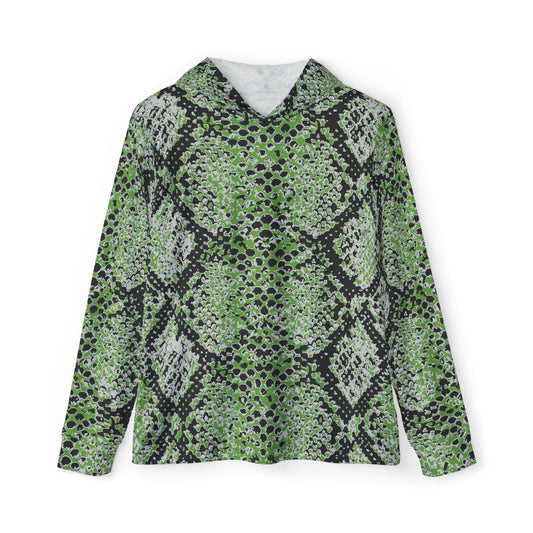 Green Water Snake — Unisex Fishing Pullover Hoodie (SPF 50+)