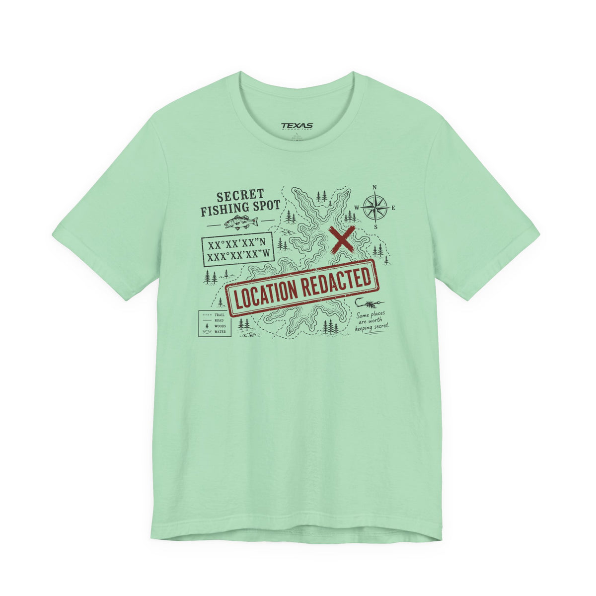 Secret Fishing Spot — Unisex Cotton Tee