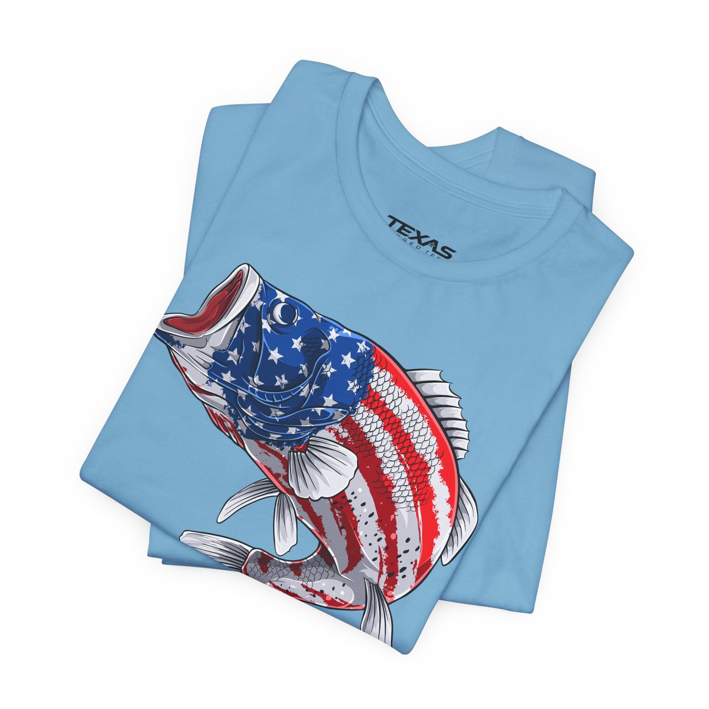 Patriotic Bass — Unisex Cotton Tee