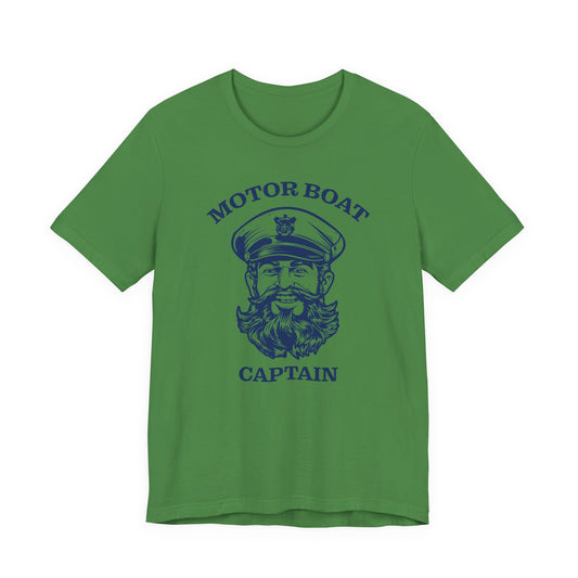 Motor Boat Captain — Unisex Cotton Tee