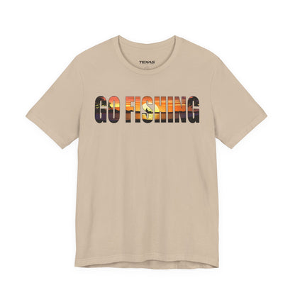 Go Fishing — Unisex Cotton Tee