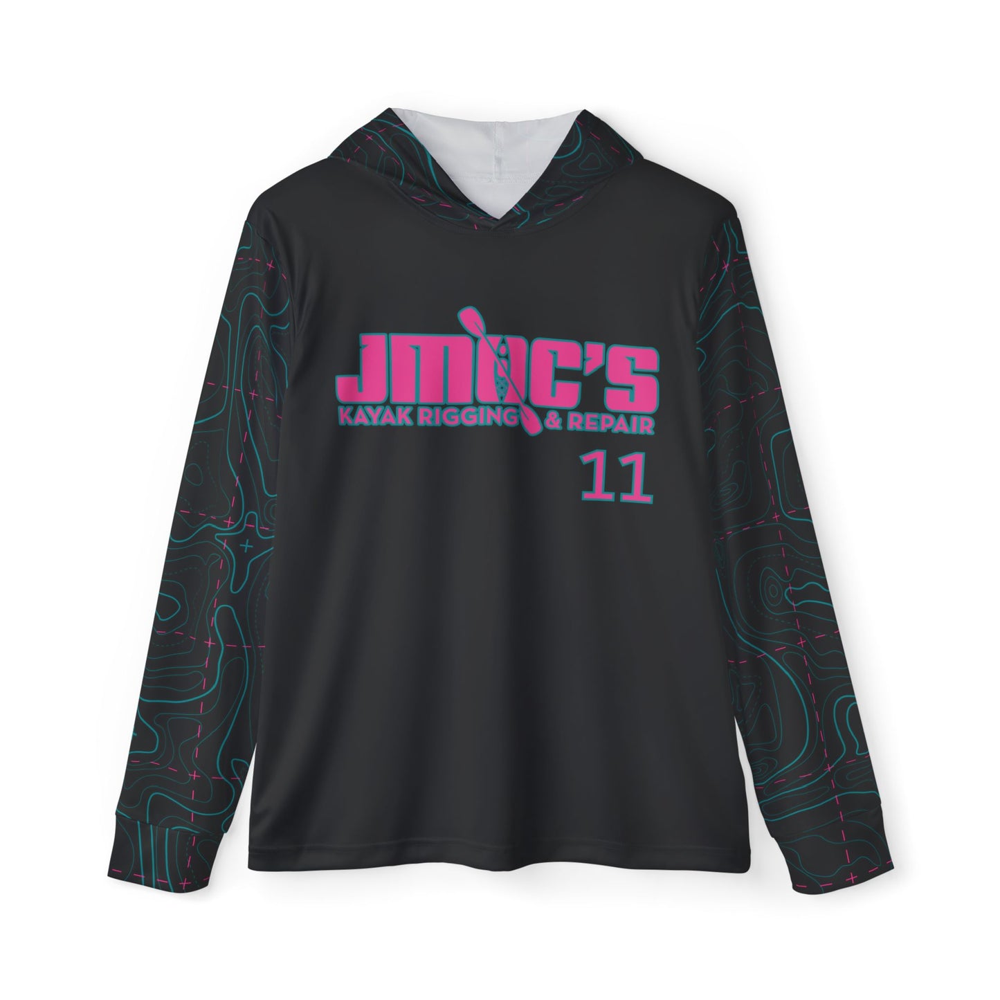 Robertson #11 - JMOC's Baseball Jersey Contour Lines Sleeves Black & Pink