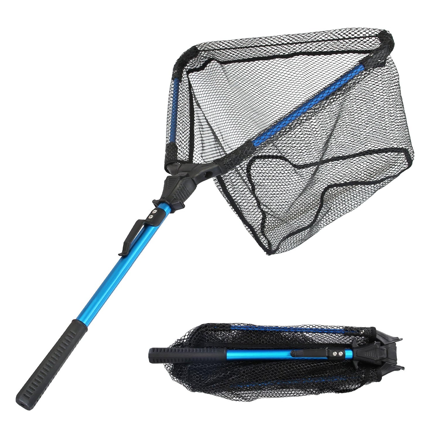 Foldable Fishing Net With Aluminum Alloy Rod EVA Handle