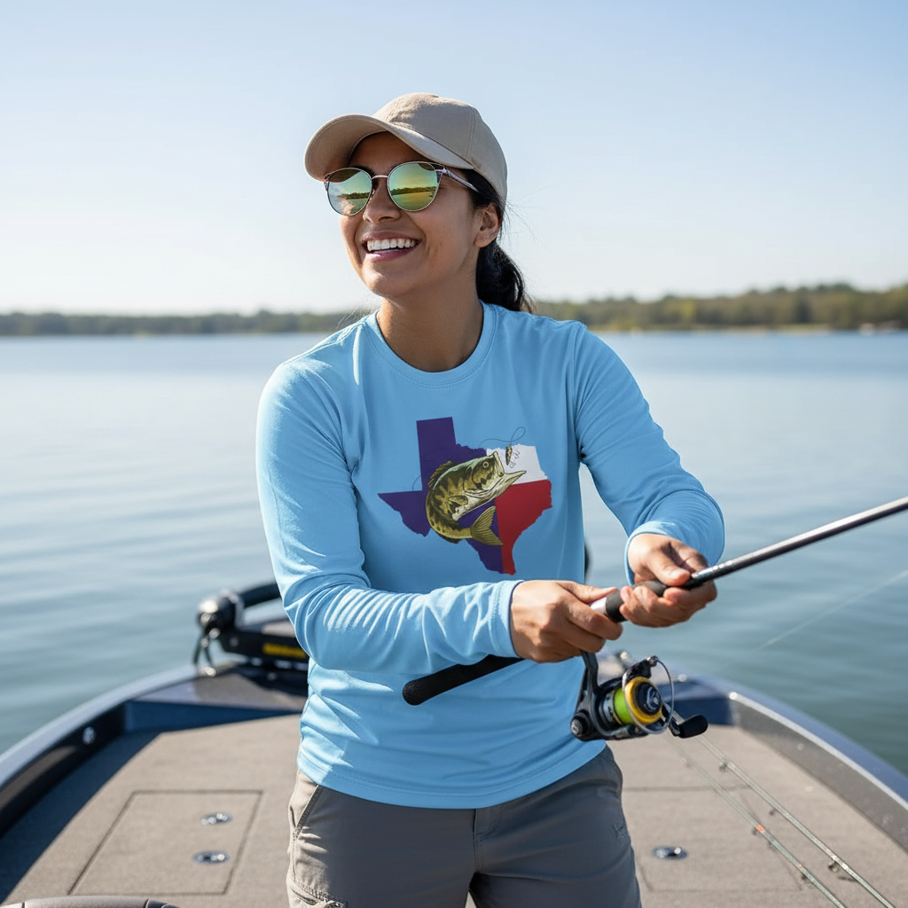 Texas Bass Fishing — Unisex Long Sleeve T-Shirt
